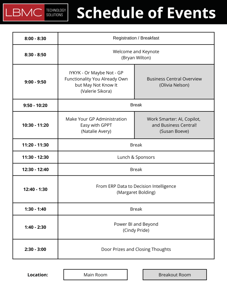 Charlotte, NC Microsoft Summit Schedule June 11 2026