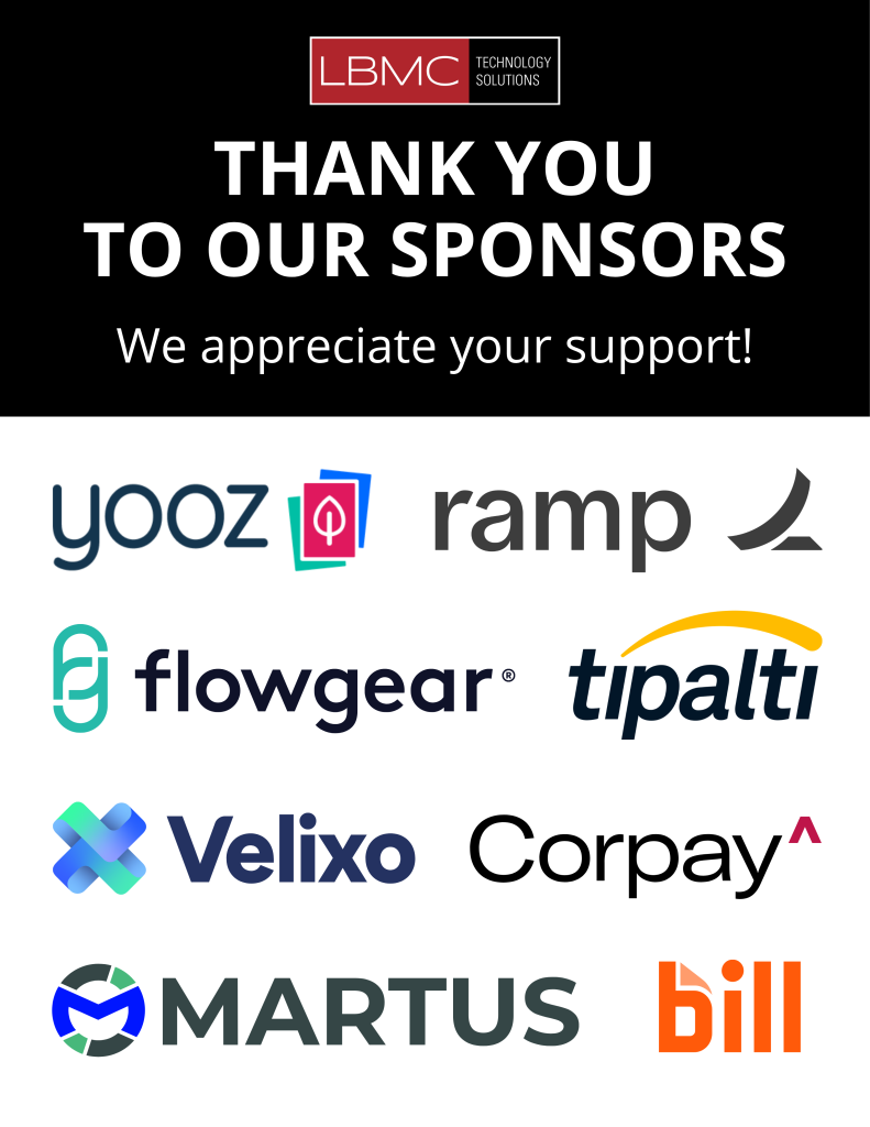 Thank You Sponsors Graphic - Sage Intacct Summit
